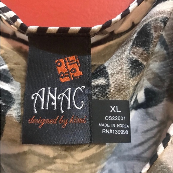 ANAC by Kimi Tunic Top Cold Shoulder XL EUC - Picture 8 of 8